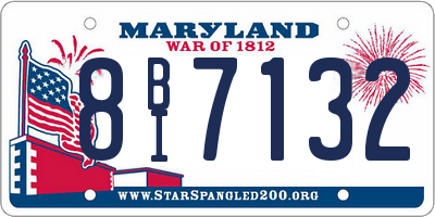 MD license plate 8BI7132