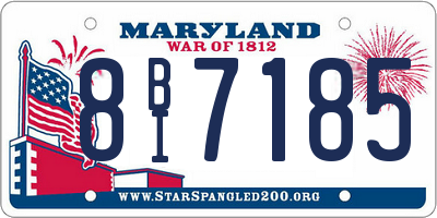 MD license plate 8BI7185
