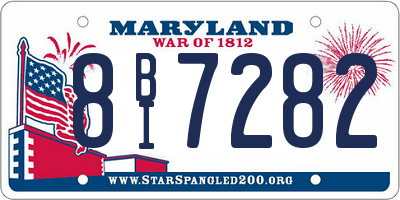 MD license plate 8BI7282