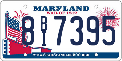 MD license plate 8BI7395