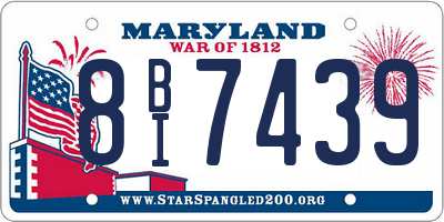 MD license plate 8BI7439