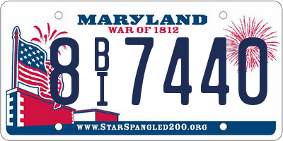 MD license plate 8BI7440