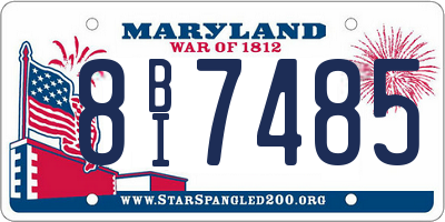MD license plate 8BI7485
