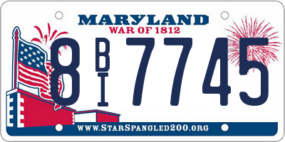 MD license plate 8BI7745