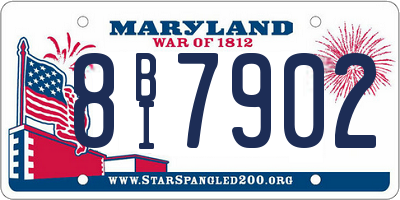 MD license plate 8BI7902