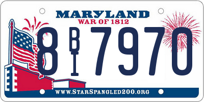 MD license plate 8BI7970