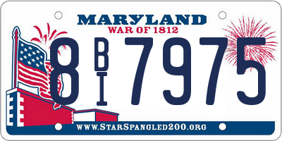 MD license plate 8BI7975