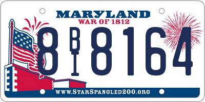 MD license plate 8BI8164