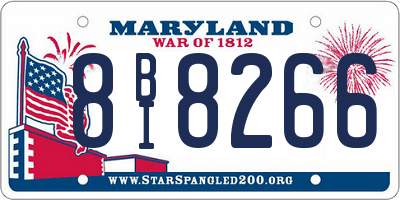 MD license plate 8BI8266