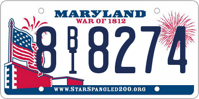 MD license plate 8BI8274