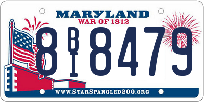 MD license plate 8BI8479