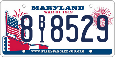 MD license plate 8BI8529