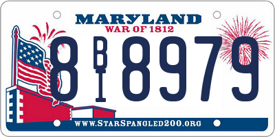 MD license plate 8BI8979