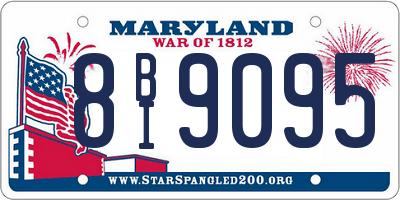 MD license plate 8BI9095