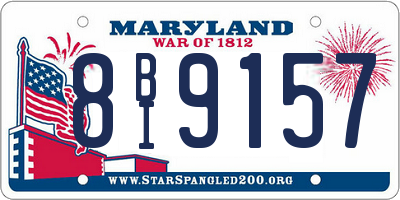 MD license plate 8BI9157