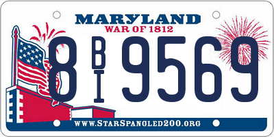 MD license plate 8BI9569