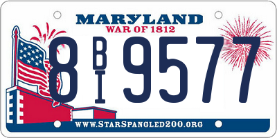 MD license plate 8BI9577