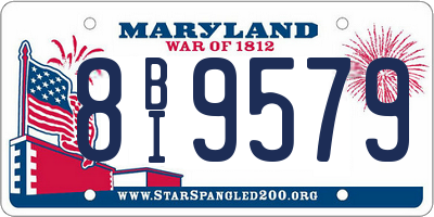 MD license plate 8BI9579