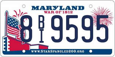 MD license plate 8BI9595