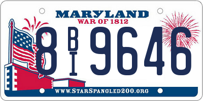 MD license plate 8BI9646