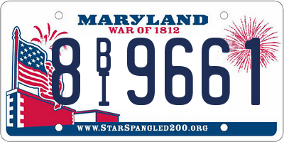 MD license plate 8BI9661