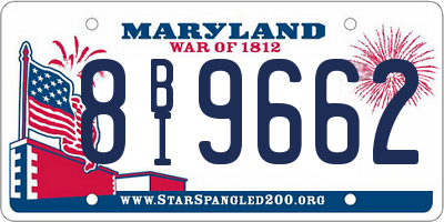 MD license plate 8BI9662