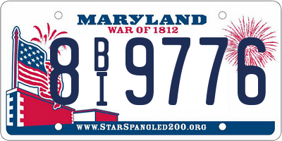 MD license plate 8BI9776