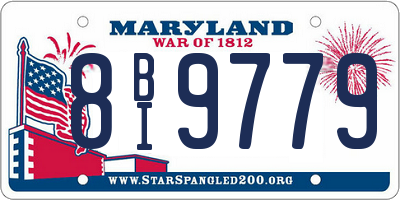 MD license plate 8BI9779