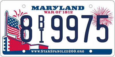 MD license plate 8BI9975