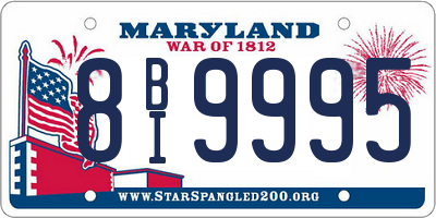 MD license plate 8BI9995