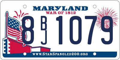 MD license plate 8BJ1079