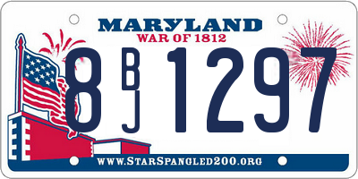 MD license plate 8BJ1297