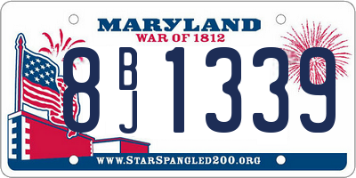 MD license plate 8BJ1339