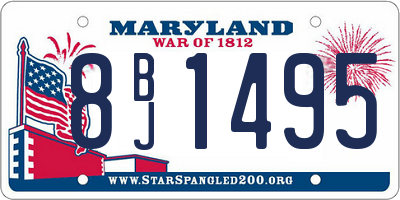 MD license plate 8BJ1495