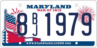 MD license plate 8BJ1979