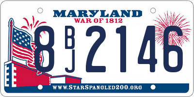 MD license plate 8BJ2146