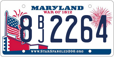 MD license plate 8BJ2264