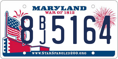 MD license plate 8BJ5164