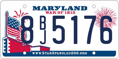 MD license plate 8BJ5176