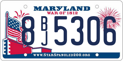 MD license plate 8BJ5306