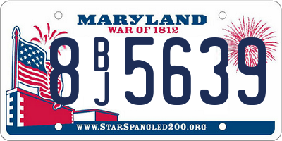 MD license plate 8BJ5639