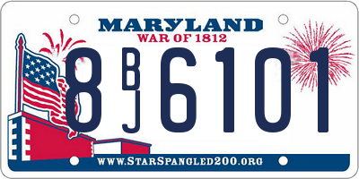 MD license plate 8BJ6101