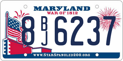 MD license plate 8BJ6237
