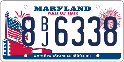 MD license plate 8BJ6338