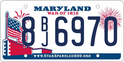 MD license plate 8BJ6970
