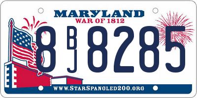 MD license plate 8BJ8285