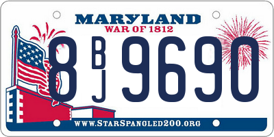 MD license plate 8BJ9690
