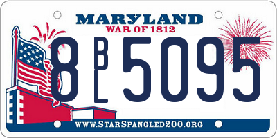 MD license plate 8BL5095