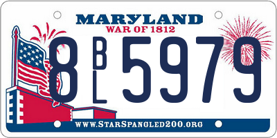 MD license plate 8BL5979