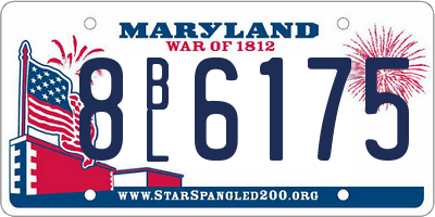 MD license plate 8BL6175